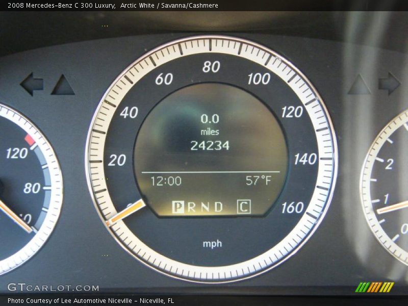 Arctic White / Savanna/Cashmere 2008 Mercedes-Benz C 300 Luxury