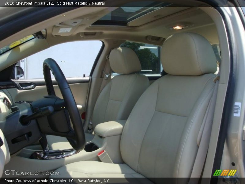Gold Mist Metallic / Neutral 2010 Chevrolet Impala LTZ