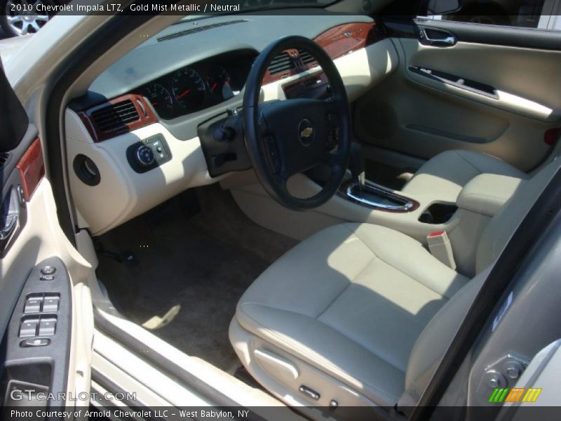 Gold Mist Metallic / Neutral 2010 Chevrolet Impala LTZ