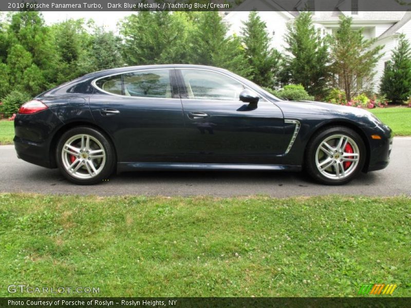 Dark Blue Metallic / Yachting Blue/Cream 2010 Porsche Panamera Turbo