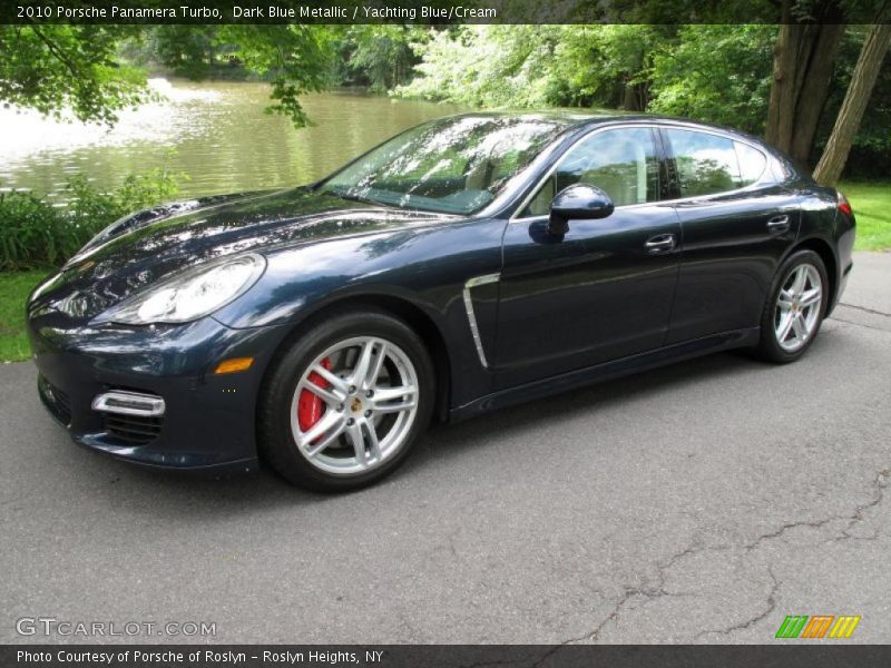 Dark Blue Metallic / Yachting Blue/Cream 2010 Porsche Panamera Turbo