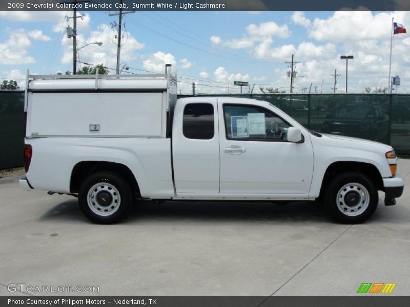 Summit White / Light Cashmere 2009 Chevrolet Colorado Extended Cab