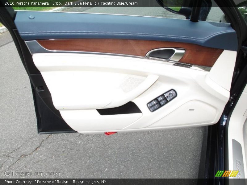 Dark Blue Metallic / Yachting Blue/Cream 2010 Porsche Panamera Turbo