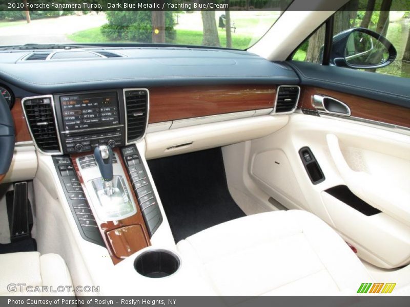 Dark Blue Metallic / Yachting Blue/Cream 2010 Porsche Panamera Turbo