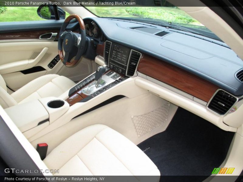 Dark Blue Metallic / Yachting Blue/Cream 2010 Porsche Panamera Turbo