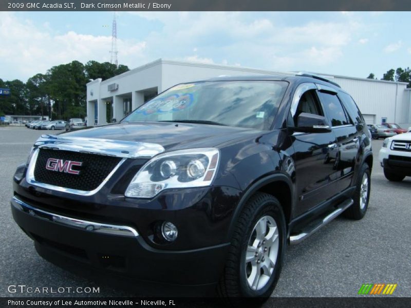 Dark Crimson Metallic / Ebony 2009 GMC Acadia SLT
