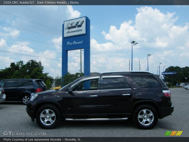 Dark Crimson Metallic / Ebony 2009 GMC Acadia SLT