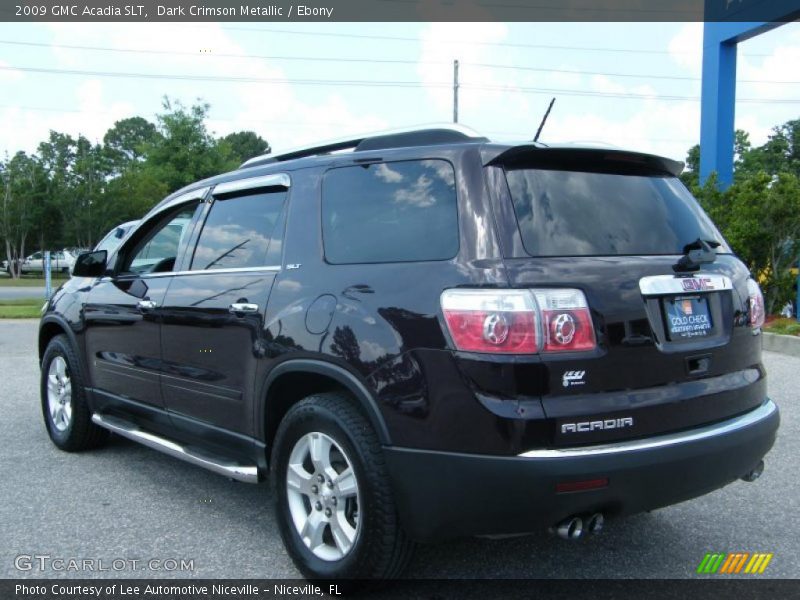 Dark Crimson Metallic / Ebony 2009 GMC Acadia SLT