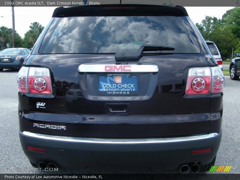 Dark Crimson Metallic / Ebony 2009 GMC Acadia SLT