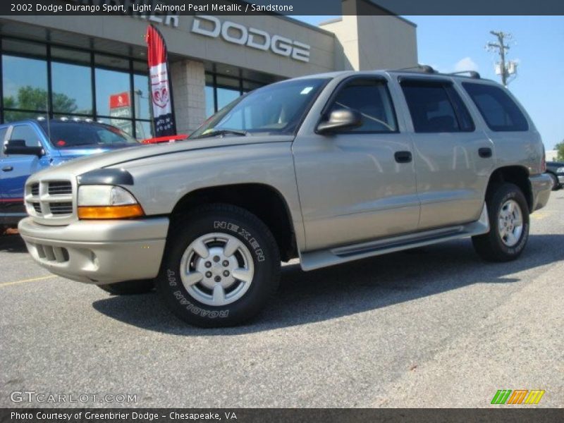 Light Almond Pearl Metallic / Sandstone 2002 Dodge Durango Sport