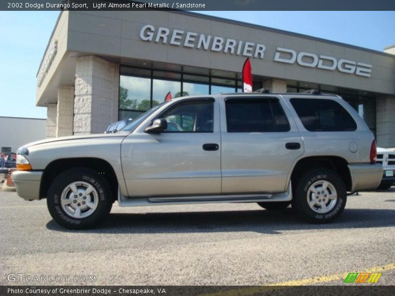 Light Almond Pearl Metallic / Sandstone 2002 Dodge Durango Sport