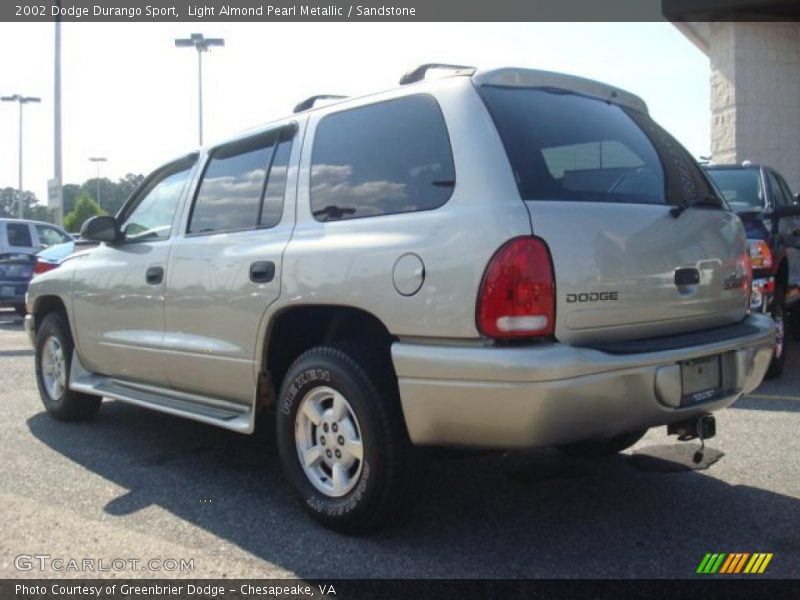 Light Almond Pearl Metallic / Sandstone 2002 Dodge Durango Sport