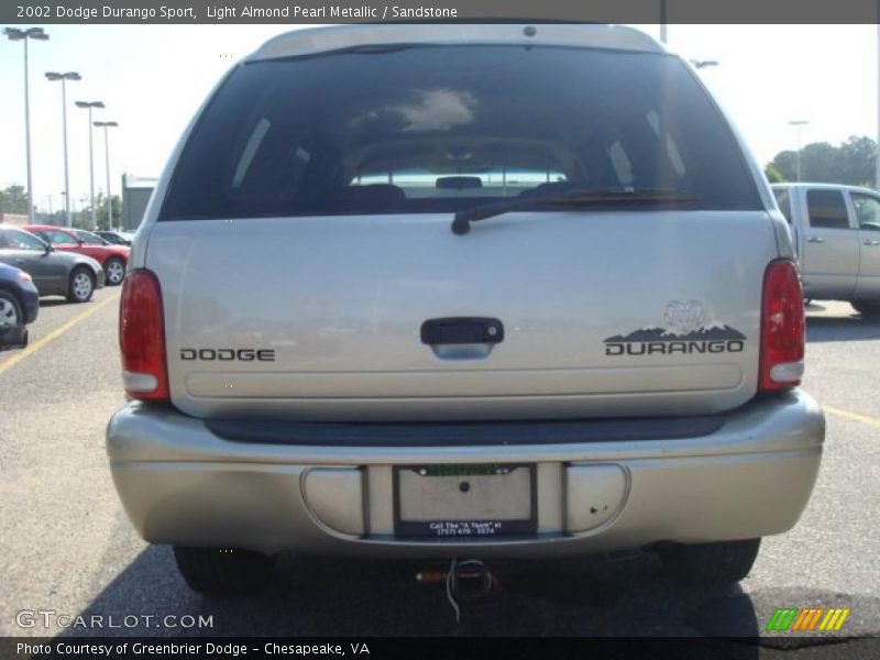 Light Almond Pearl Metallic / Sandstone 2002 Dodge Durango Sport