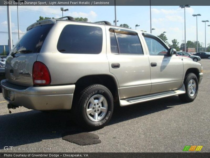 Light Almond Pearl Metallic / Sandstone 2002 Dodge Durango Sport