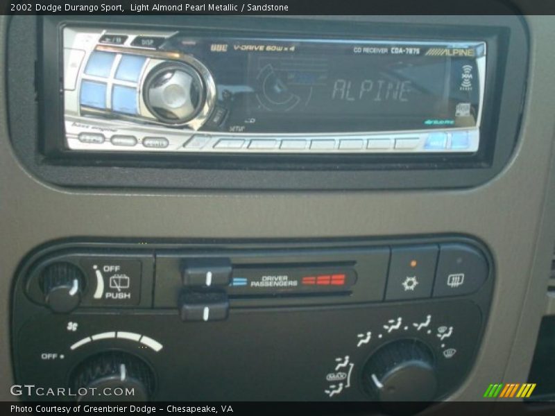 Light Almond Pearl Metallic / Sandstone 2002 Dodge Durango Sport