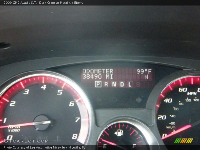Dark Crimson Metallic / Ebony 2009 GMC Acadia SLT