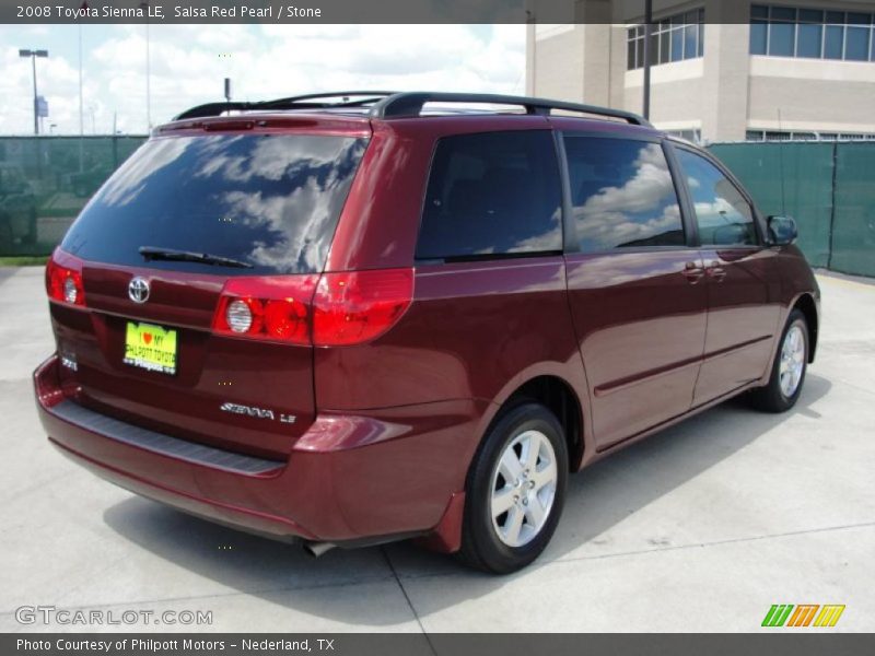 Salsa Red Pearl / Stone 2008 Toyota Sienna LE
