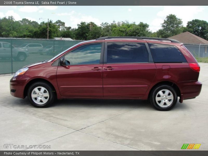 Salsa Red Pearl / Stone 2008 Toyota Sienna LE