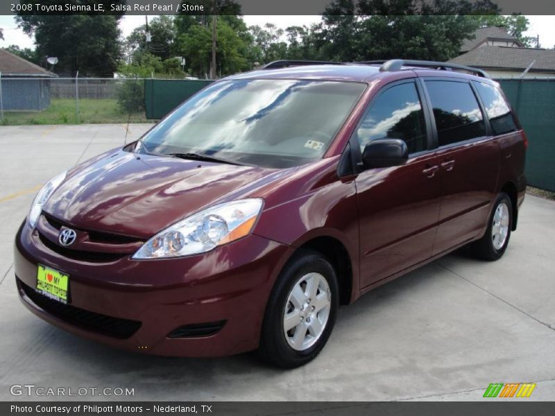 Salsa Red Pearl / Stone 2008 Toyota Sienna LE