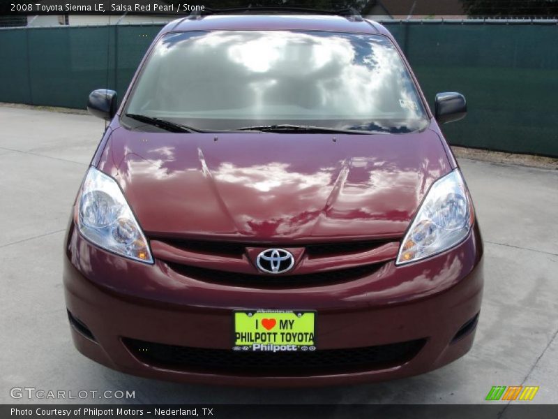 Salsa Red Pearl / Stone 2008 Toyota Sienna LE