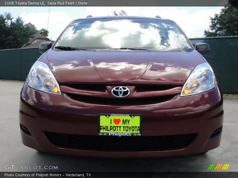 Salsa Red Pearl / Stone 2008 Toyota Sienna LE