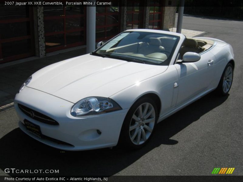 Porcelain White / Caramel 2007 Jaguar XK XK8 Convertible