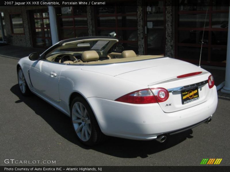 Porcelain White / Caramel 2007 Jaguar XK XK8 Convertible