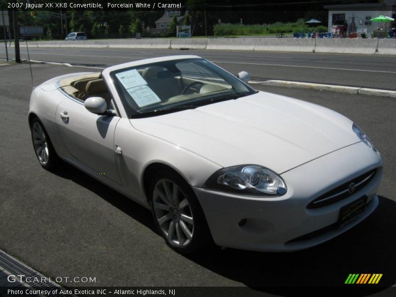Porcelain White / Caramel 2007 Jaguar XK XK8 Convertible