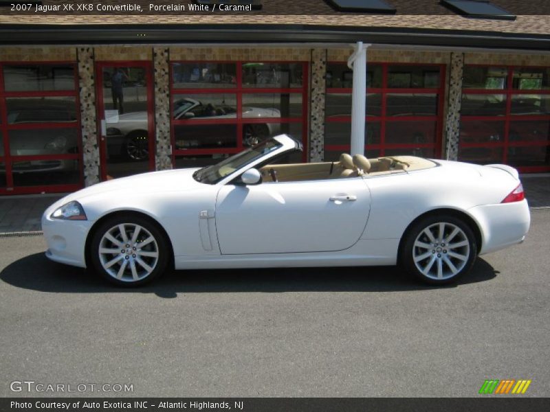 Porcelain White / Caramel 2007 Jaguar XK XK8 Convertible