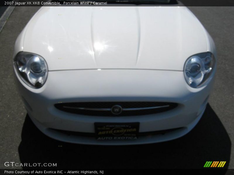 Porcelain White / Caramel 2007 Jaguar XK XK8 Convertible