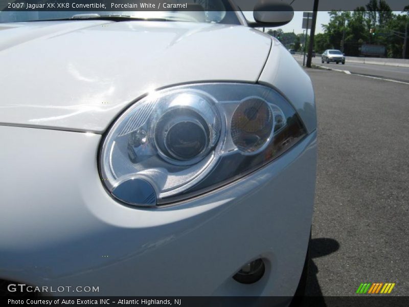 Porcelain White / Caramel 2007 Jaguar XK XK8 Convertible