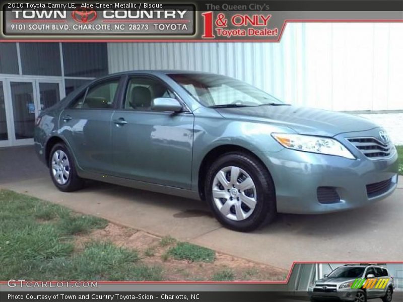 Aloe Green Metallic / Bisque 2010 Toyota Camry LE