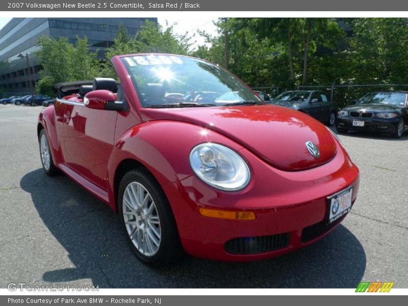 Salsa Red / Black 2007 Volkswagen New Beetle 2.5 Convertible