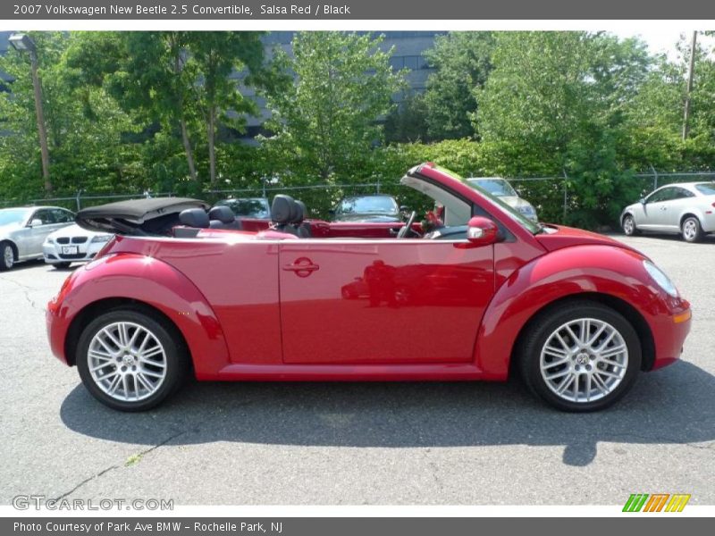 Salsa Red / Black 2007 Volkswagen New Beetle 2.5 Convertible