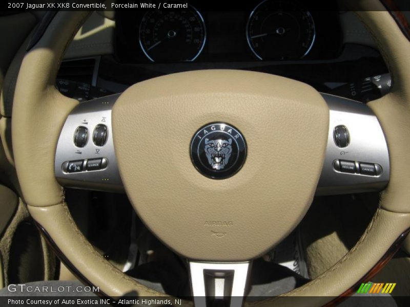 Porcelain White / Caramel 2007 Jaguar XK XK8 Convertible