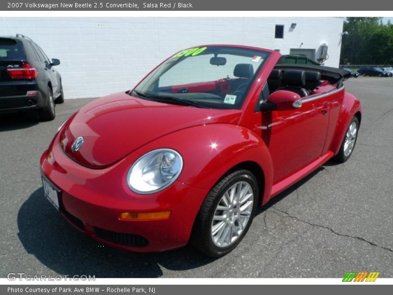 Salsa Red / Black 2007 Volkswagen New Beetle 2.5 Convertible