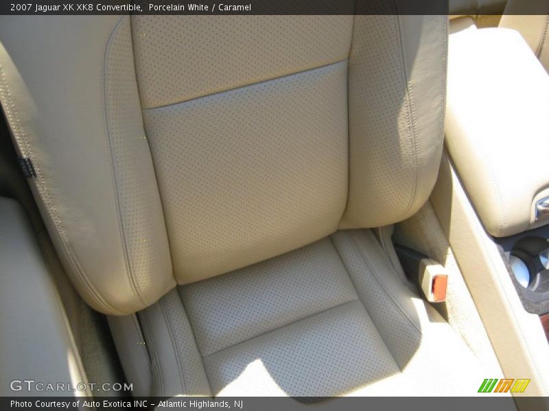 Porcelain White / Caramel 2007 Jaguar XK XK8 Convertible