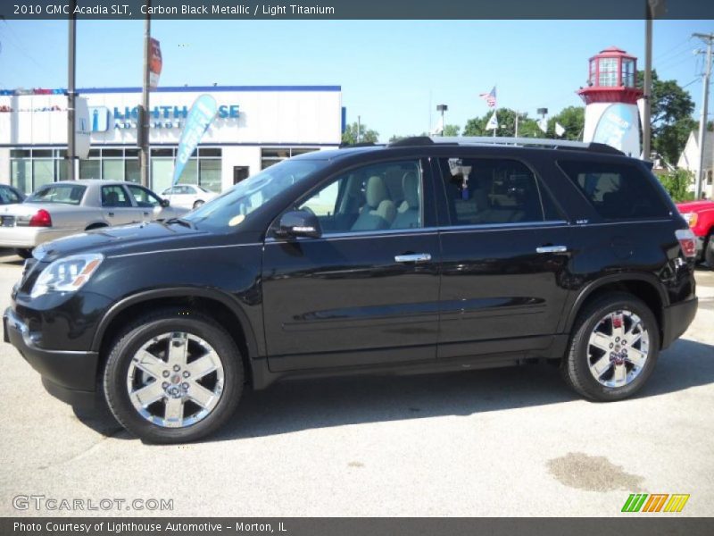 Carbon Black Metallic / Light Titanium 2010 GMC Acadia SLT