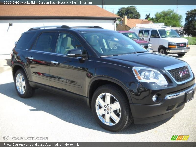 Carbon Black Metallic / Light Titanium 2010 GMC Acadia SLT
