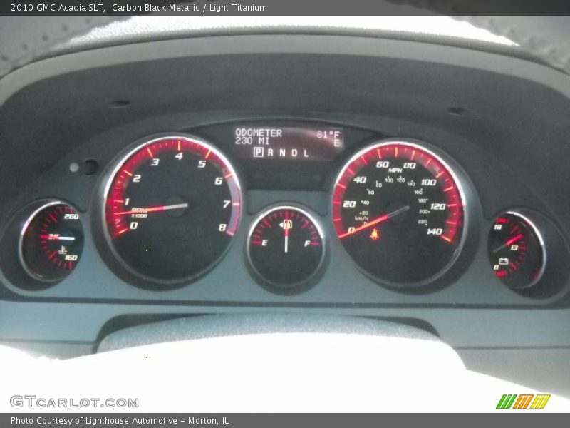 Carbon Black Metallic / Light Titanium 2010 GMC Acadia SLT