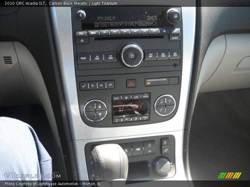 Carbon Black Metallic / Light Titanium 2010 GMC Acadia SLT