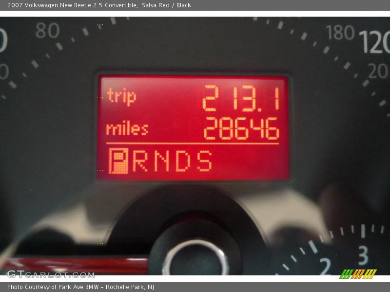 Salsa Red / Black 2007 Volkswagen New Beetle 2.5 Convertible