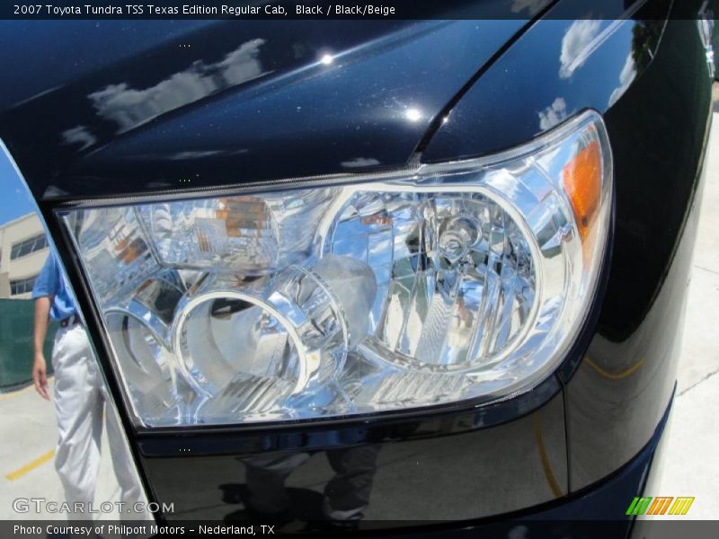 Black / Black/Beige 2007 Toyota Tundra TSS Texas Edition Regular Cab