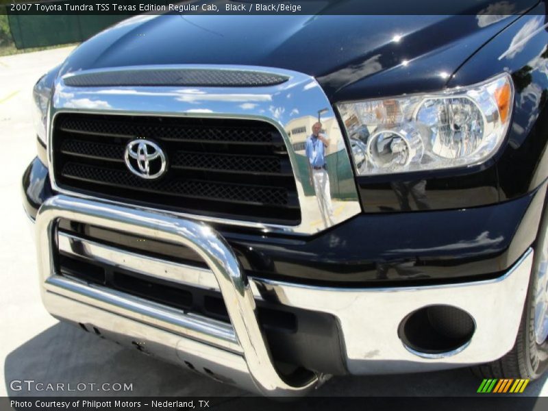 Black / Black/Beige 2007 Toyota Tundra TSS Texas Edition Regular Cab