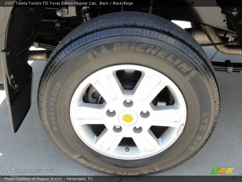 Black / Black/Beige 2007 Toyota Tundra TSS Texas Edition Regular Cab