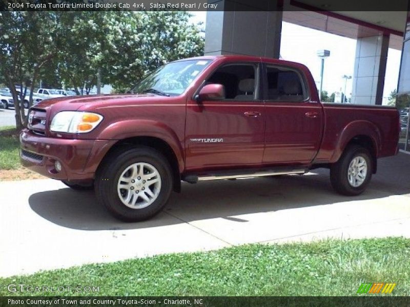 Salsa Red Pearl / Gray 2004 Toyota Tundra Limited Double Cab 4x4