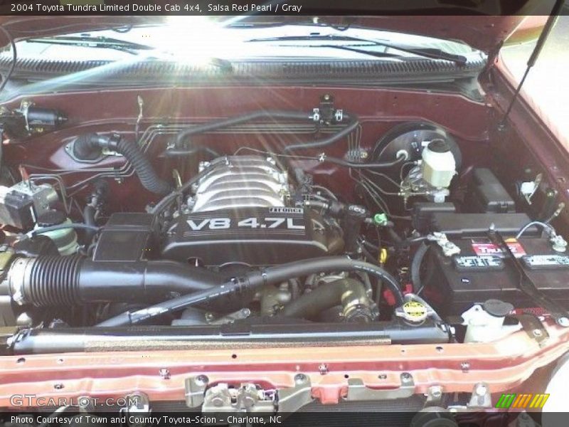 Salsa Red Pearl / Gray 2004 Toyota Tundra Limited Double Cab 4x4