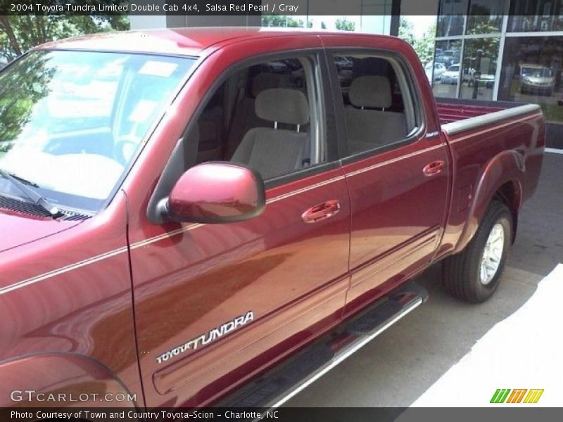 Salsa Red Pearl / Gray 2004 Toyota Tundra Limited Double Cab 4x4