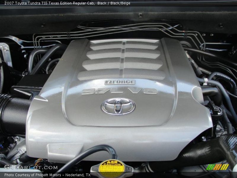 Black / Black/Beige 2007 Toyota Tundra TSS Texas Edition Regular Cab