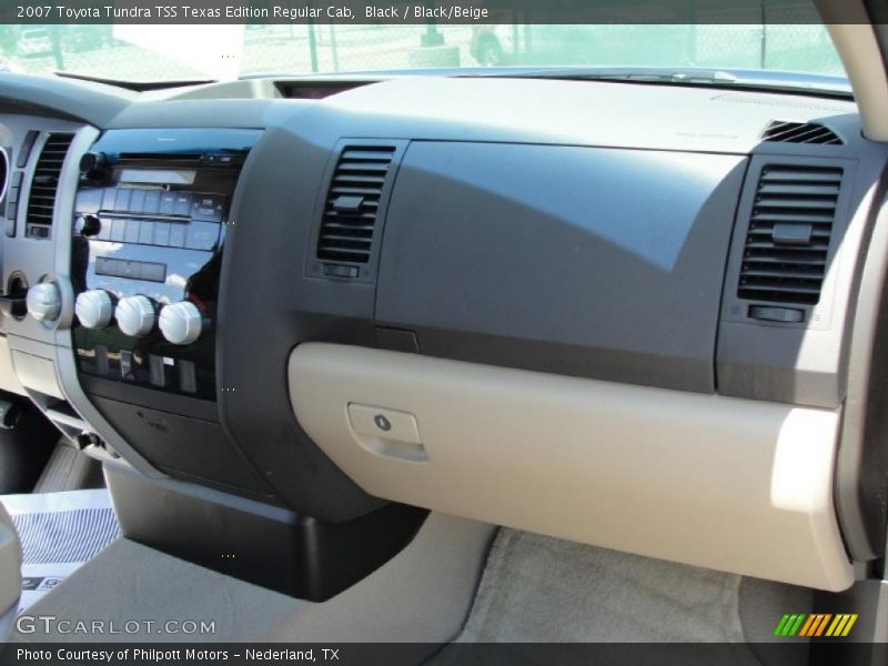 Black / Black/Beige 2007 Toyota Tundra TSS Texas Edition Regular Cab